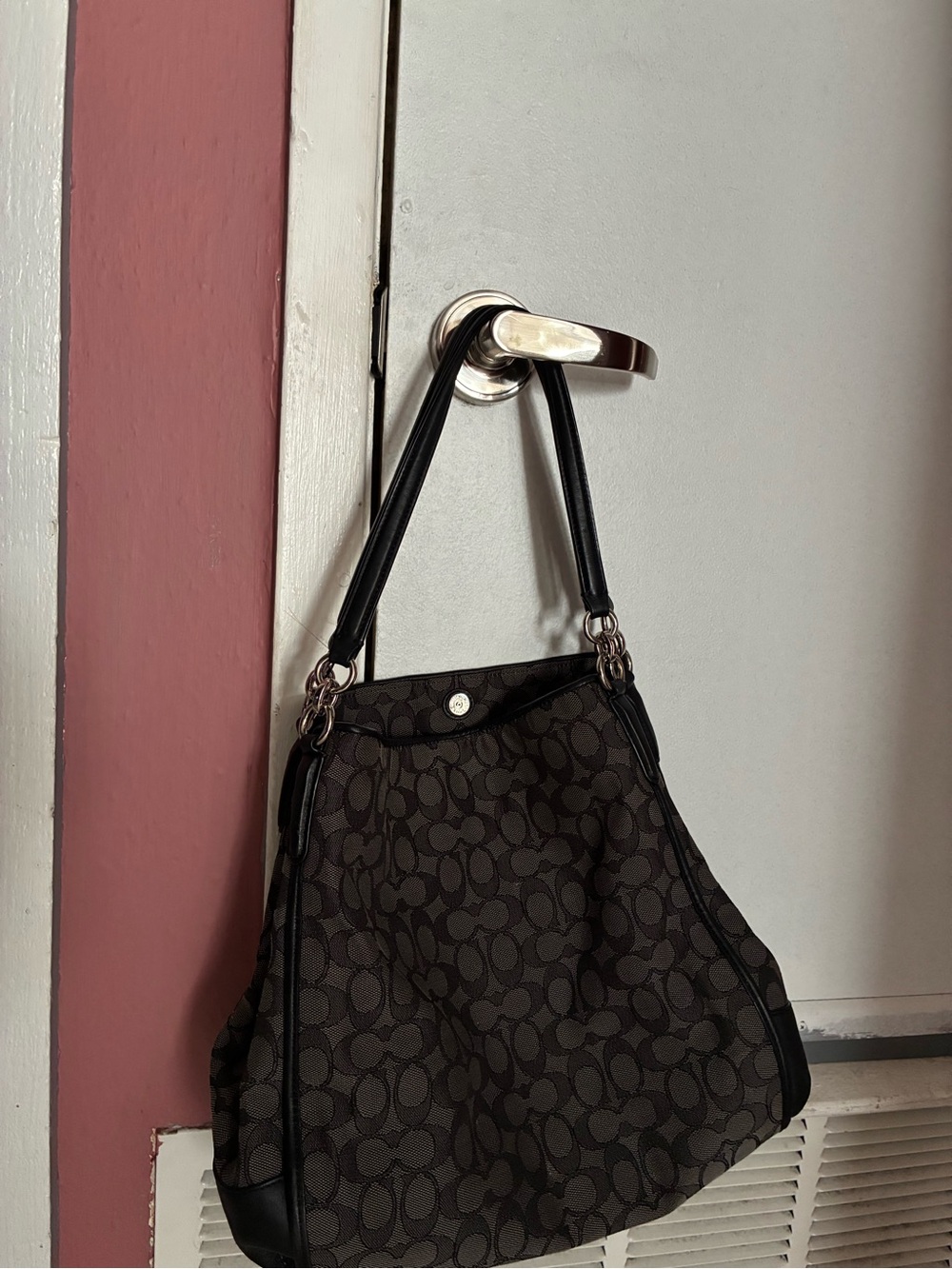 Coach Hallie w/ Signature Monogram
